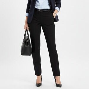 LAUREN Ralph Lauren Women's‎ Black Straight Leg Dress Pants Size 16 Rayon Blend
